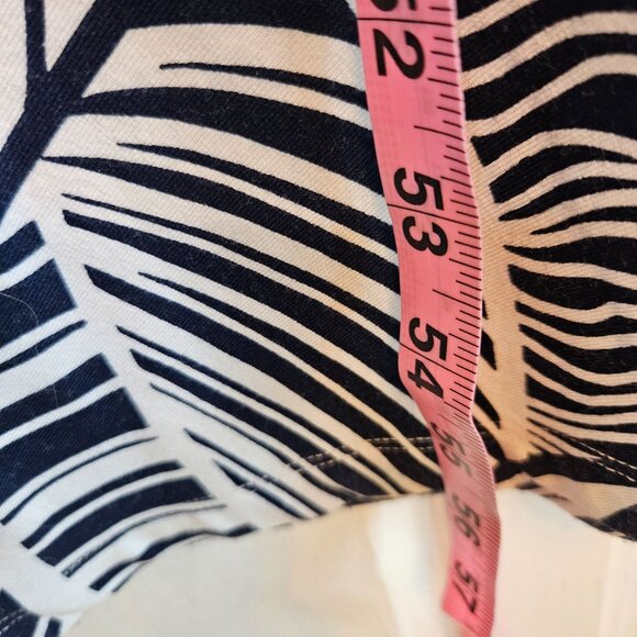 NEW! Tommy Bahama Maxi Dress Medium Navy Tropical Print Ruched Tie, Split - Picture 12 of 12